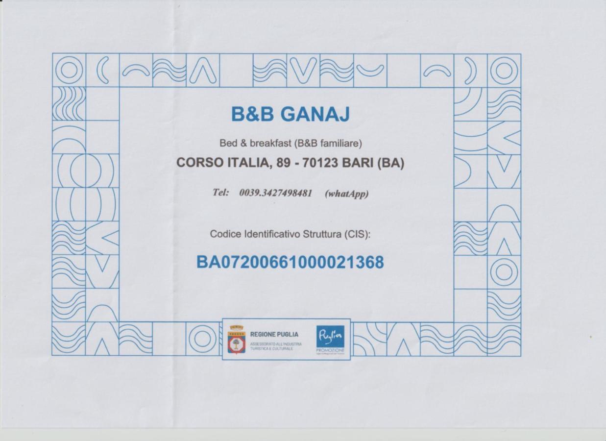 B&B Ganaj La Terrazza Di Ganaj Bari Ngoại thất bức ảnh